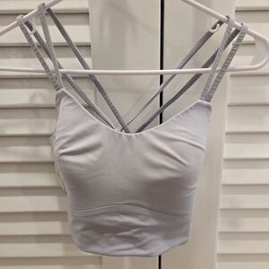 Lululemon Athletica Women's Strappy Off-White/Gray Bralette